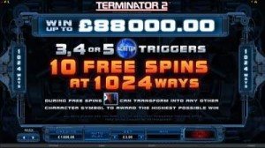 Terminator 2 Video Slot